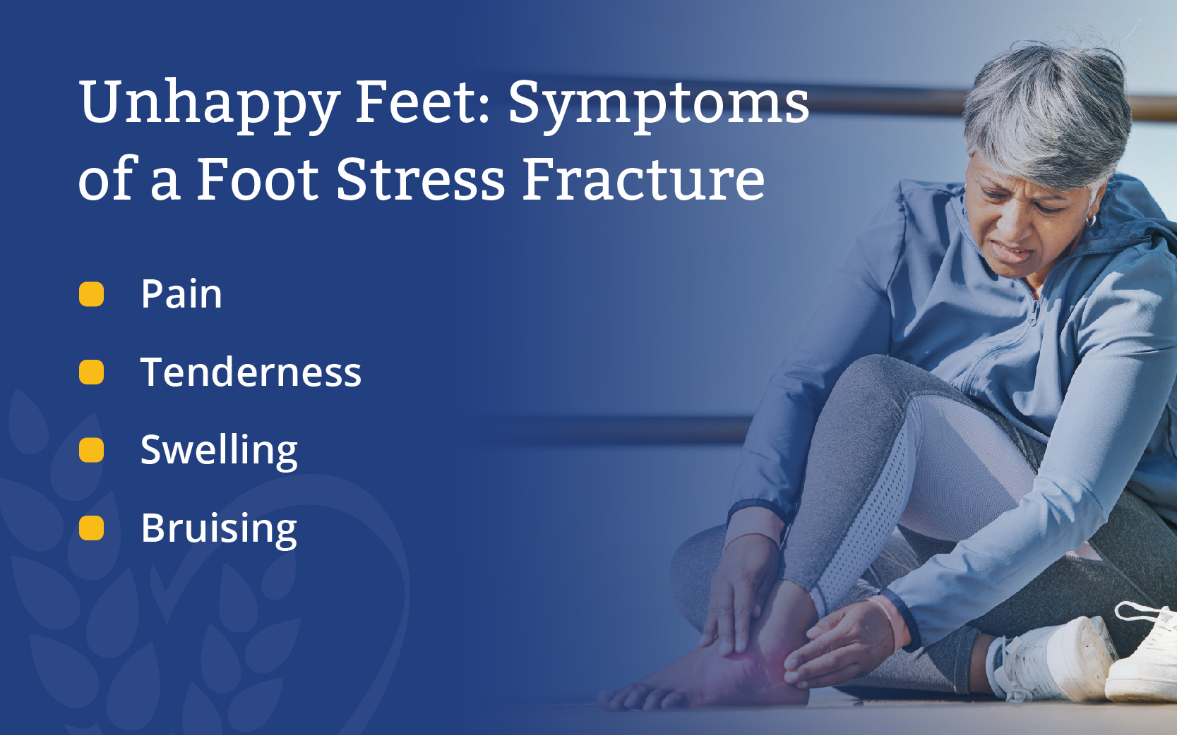 symptoms of a foot stress fracture